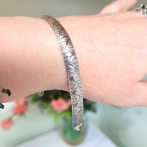 Sale Milor Italy Omega bracelet. 7.5" 925 Sterling silver Vintage Excellent